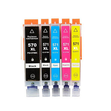 Kompatibel zu Canon PGI-570XL/CLI-571XL Tinten Spar-Set (5 Stk.)