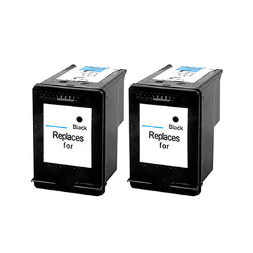 Kompatibel zu HP 62 XL Tinten Schwarz 2 Stk.