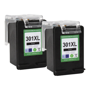 Kompatibel zu HP 301 XL Tinten Schwarz Spar-Set (2 Stk.)