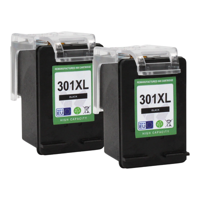 Kompatibel zu HP 301 XL Tinten Schwarz Spar-Set (2 Stk.)