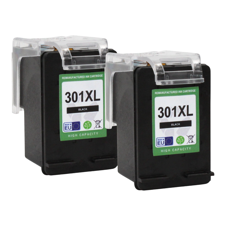 Kompatibel zu HP 301 XL Tinten Schwarz Spar-Set (2 Stk.)