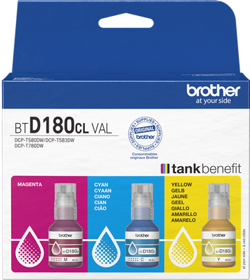 Original Brother BTD-180 Druckerpatrone Cyan, Magenta, Gelb