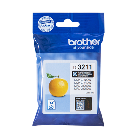 Original Brother LC-3211 (LC3211BK) Druckerpatrone Schwarz