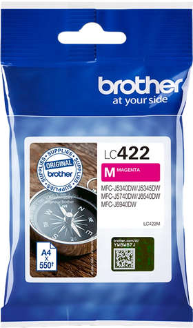 Original Brother LC422M (LC-422M) Druckerpatrone Magenta