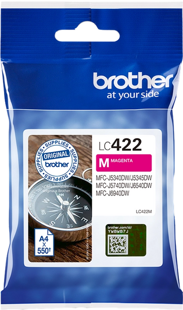 Original Brother LC422M (LC-422M) Druckerpatrone Magenta