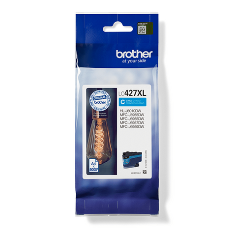 Original Brother LC427XLC (LC-427XLC) Cyan Tintenpatrone