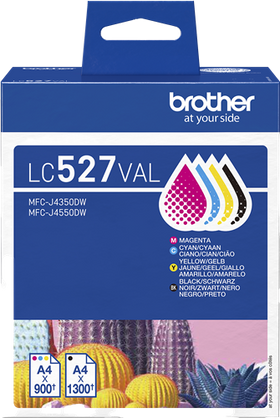 Original Brother LC 527 Druckerpatrone Schwarz/ Cyan/ Magenta/ Gelb Multipack
