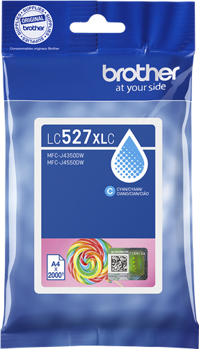 Original Brother LC 527XLC Druckerpatrone Cyan