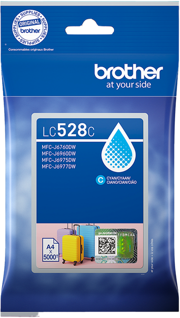 Original Brother LC528C Druckerpatrone Cyan