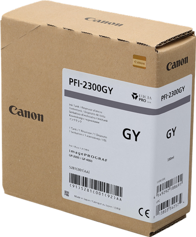 Original Canon PFI-2300gy (5281C001) Grau Tintenpatrone