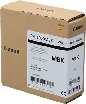 Original Canon PFI-2300mbk (5276C001) Schwarz Tintenpatrone (Matt)