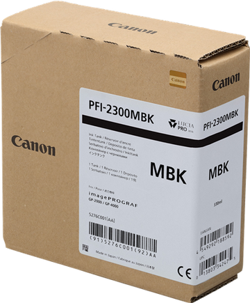 Original Canon PFI-2300mbk (5276C001) Schwarz Tintenpatrone (Matt)