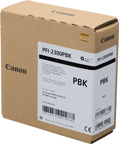 Original Canon PFI-2300pbk (5277C001) Schwarz Tintenpatrone (Foto)