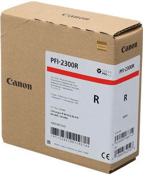 Original Canon PFI-2300r (5282C001) Rot Tintenpatrone