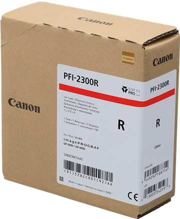 Original Canon PFI-2300r (5282C001) Rot Tintenpatrone