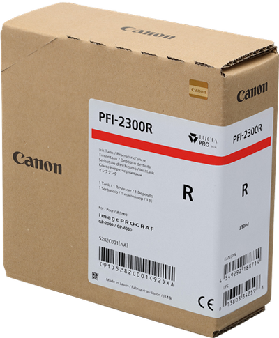 Original Canon PFI-2300r (5282C001) Rot Tintenpatrone