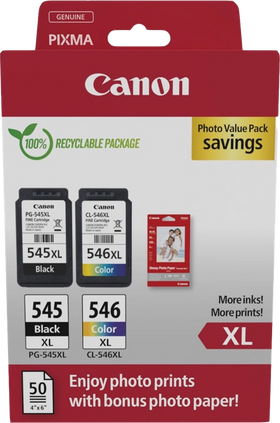 Original Canon PG-545XL/CL-546XL Druckerpatronen Multipack