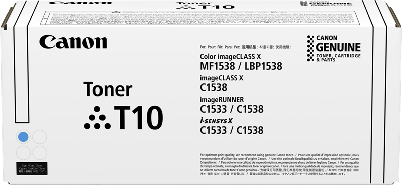 Original Canon T10 c / 4565C001 Toner Cyan