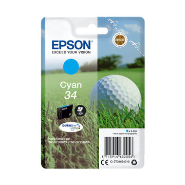 Original Epson 34 / T3462 (C13T34624010) Tinte Cyan