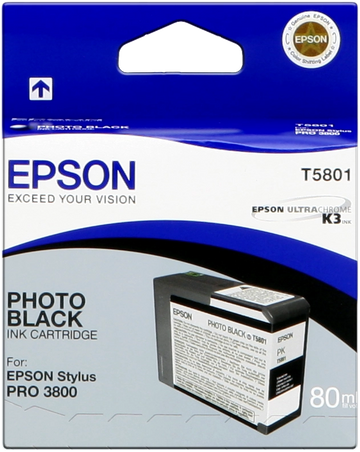 Original Epson T5801 Druckerpatrone Schwarz (Foto) C13T580100