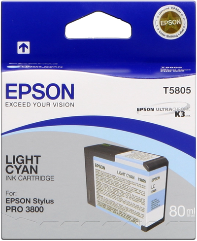 Original Epson T5805 Druckerpatrone Cyan (hell) C13T580500