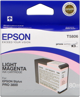Original Epson T5806 Druckerpatrone Magenta (hell) C13T580600