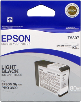 Original Epson T5807 Druckerpatrone lightblack C13T580700