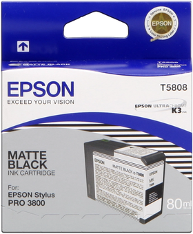 Original Epson T5808 Druckerpatrone Schwarz (Matt) C13T580800