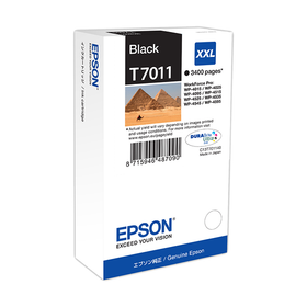 Original Epson T7011 (C13T70114010) Druckerpatrone Schwarz XXL
