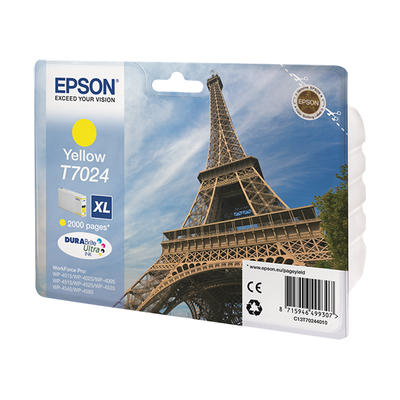 Original Epson T7024 (C13T70244010) Druckerpatrone Yellow XL