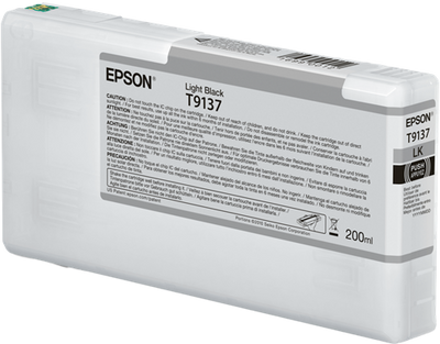 Original Epson T9137 (C13T913700) Light Schwarz Tintenpatrone