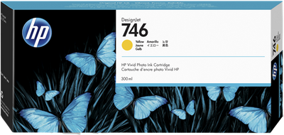 Original HP TintenpatroneP2V79A 746 Gelb