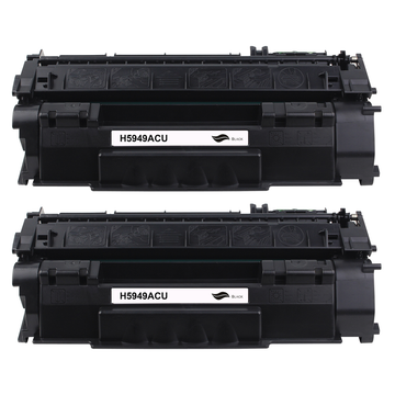 Kompatibel zu HP 49A (Q5949A) / 53A (Q7553A) Canon 708 Toner Black Spar-Set (2 Stk.)