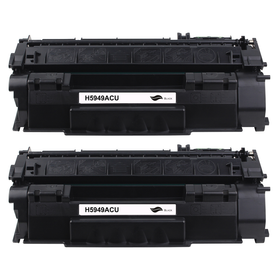 Kompatibel zu HP 49X (Q5949X) / 53X (Q7553X)Canon 708H Toner Black Spar-Set (2 Stk.)