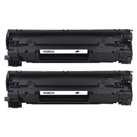 Kompatibel zu HP CB436A Toner Black Spar-Set (2 Stk.)