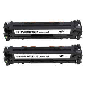 Kompatibel zu HP CB540A / 125A Toner Black Spar-Set (2 Stk.)