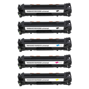 Kompatibel zu HP CB540A / 125A Toner Spar-Set (5 Stk.)