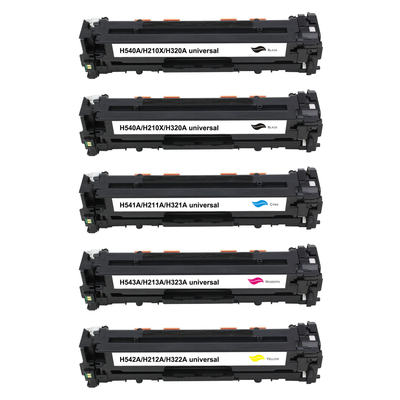 Kompatibel zu HP CB540A / 125A Toner Spar-Set (5 Stk.)