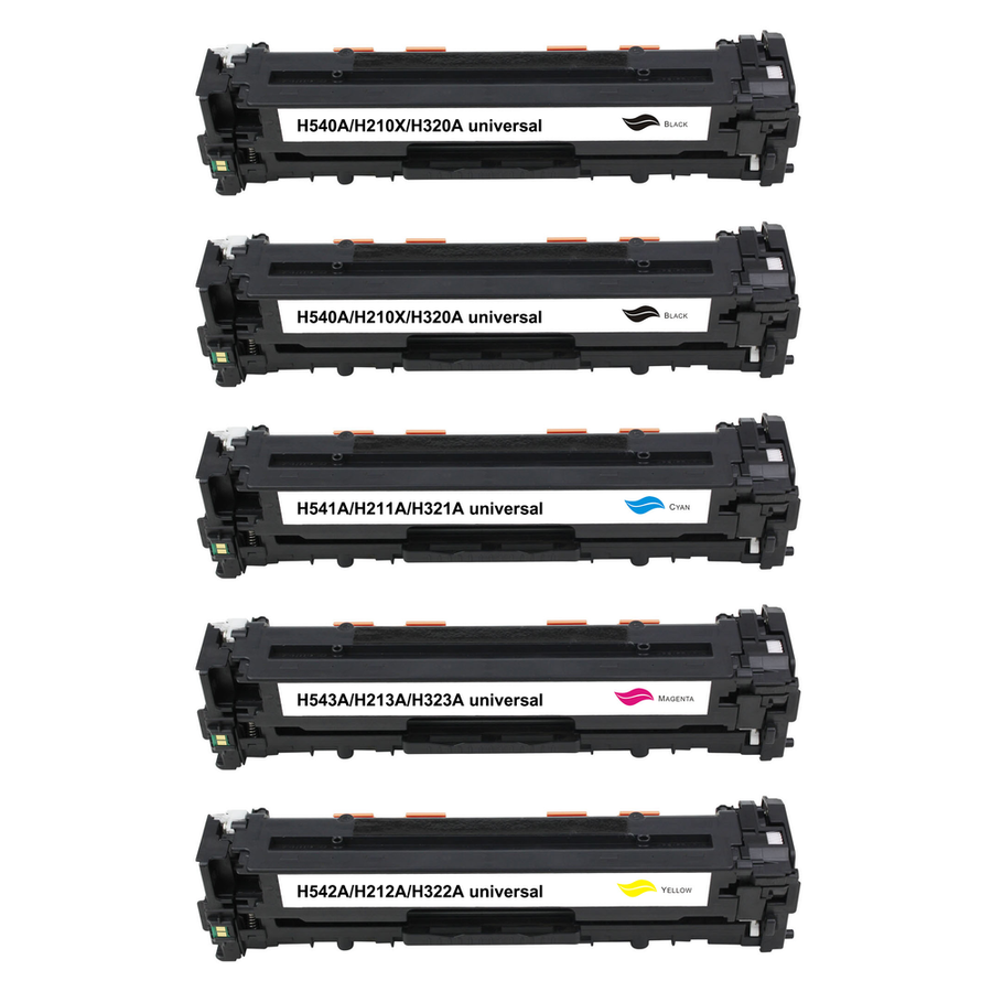 Kompatibel zu HP CB540A / 125A Toner Spar-Set (5 Stk.)