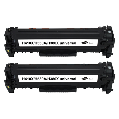 Kompatibel zu HP CC530A / 304A Toner Black Spar-Set (2 Stk.)