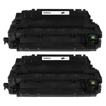 Kompatibel zu HP CE255X Toner Black Spar-Set (2 Stk.)