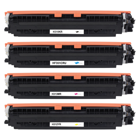 Kompatibel zu HP CE310A / 126A Toner Spar-Set (4 Stk.)