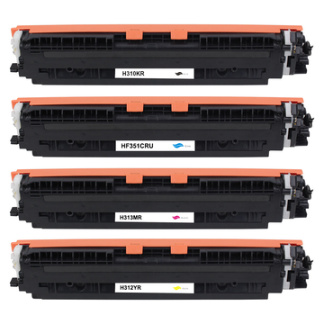 Kompatibel zu HP CE310A / 126A Toner Spar-Set (4 Stk.)