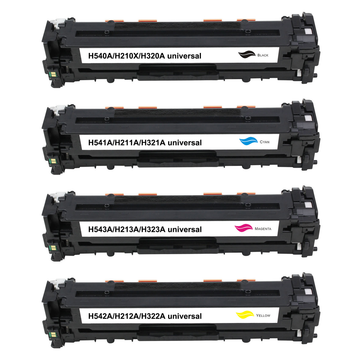 Kompatibel zu HP CE320A / 128A Toner Spar-Set (4 Stk.)