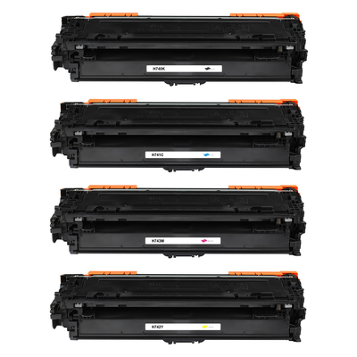 Kompatibel zu HP CE740A / 307A Toner Spar-Set (4 Stk.)