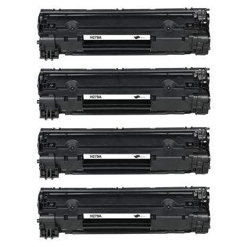 Kompatibel zu HP CF279A Toner Black Spar-Set (4 Stk.)