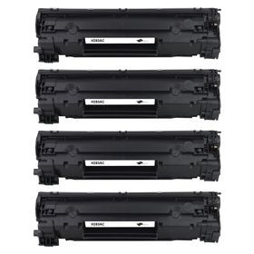 Kompatibel zu HP CF283X / 83X  Toner Black Spar-Set (4 Stk.)