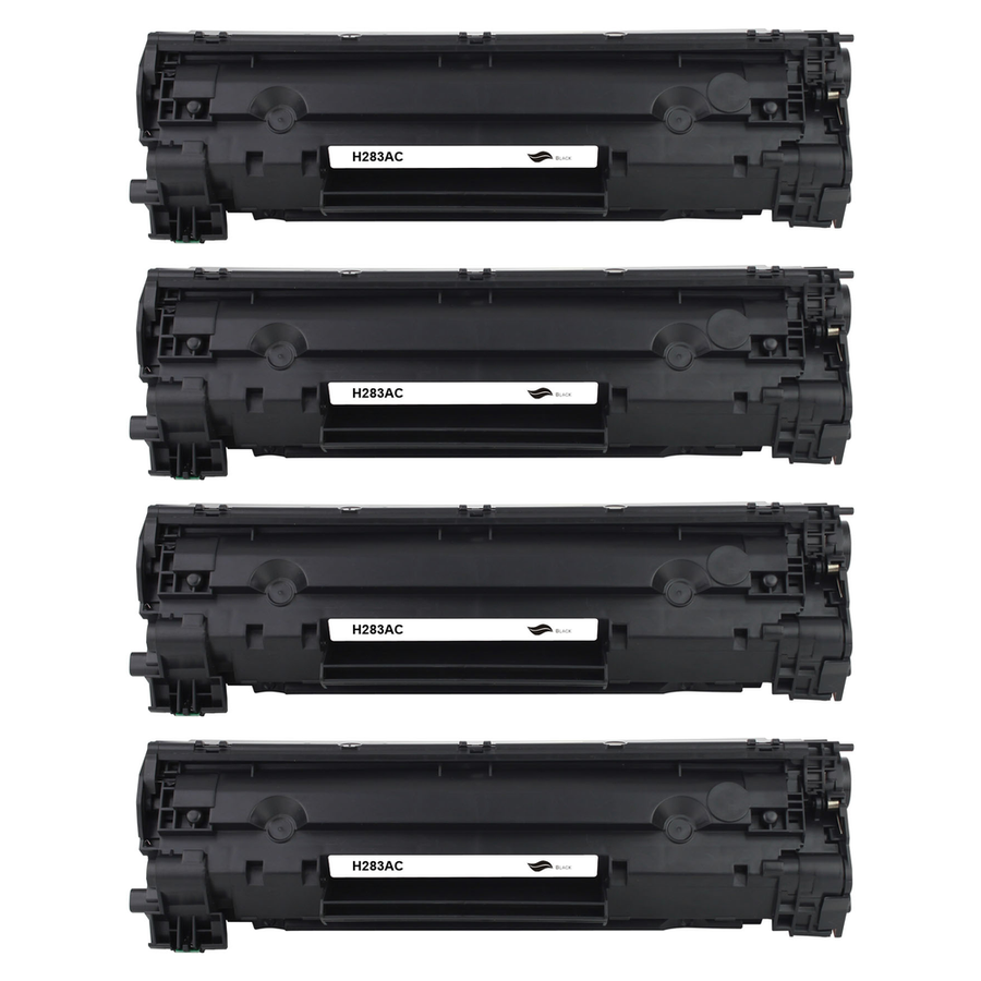 Kompatibel zu HP CF283X / 83X  Toner Black Spar-Set (4 Stk.)