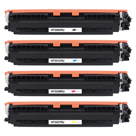 Kompatibel zu HP CF350A / 130A  Toner Spar-Set (4 Stk.)