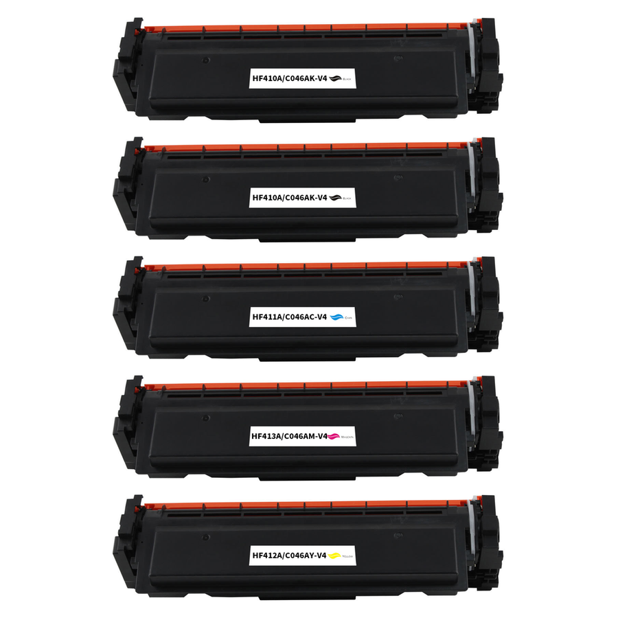 Kompatibel zu HP CF410X / 410X Toner Spar-Set (5 Stk.)